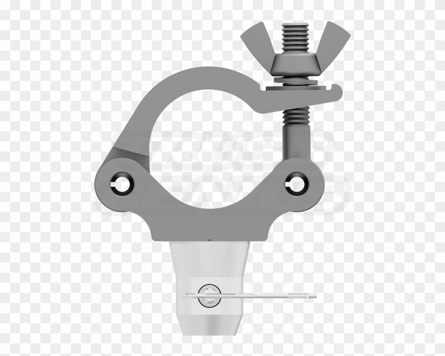 2-inch Heavy Duty Black Coupler Clamp, Stage Lighting - C-clamp Clipart