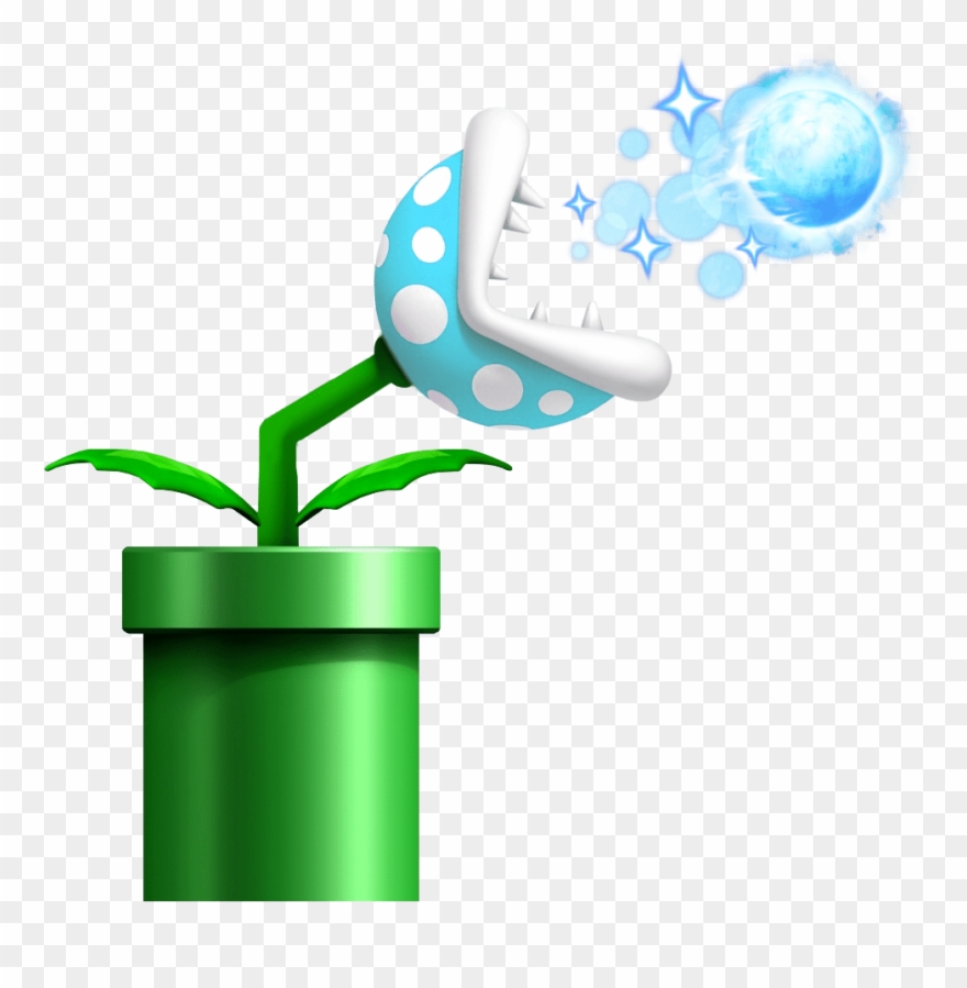 Super Mario Bros Venus Fire Trap - Super Mario Ice Piranha Plant Clipart