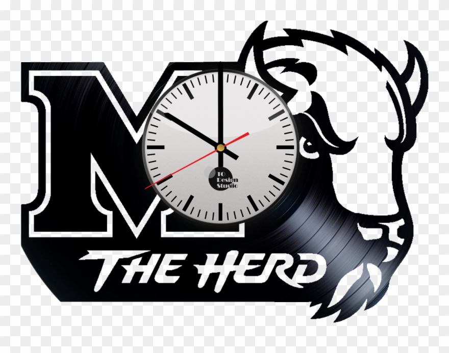 Fan - Thundering Herd Marshall Football Logo Clipart
