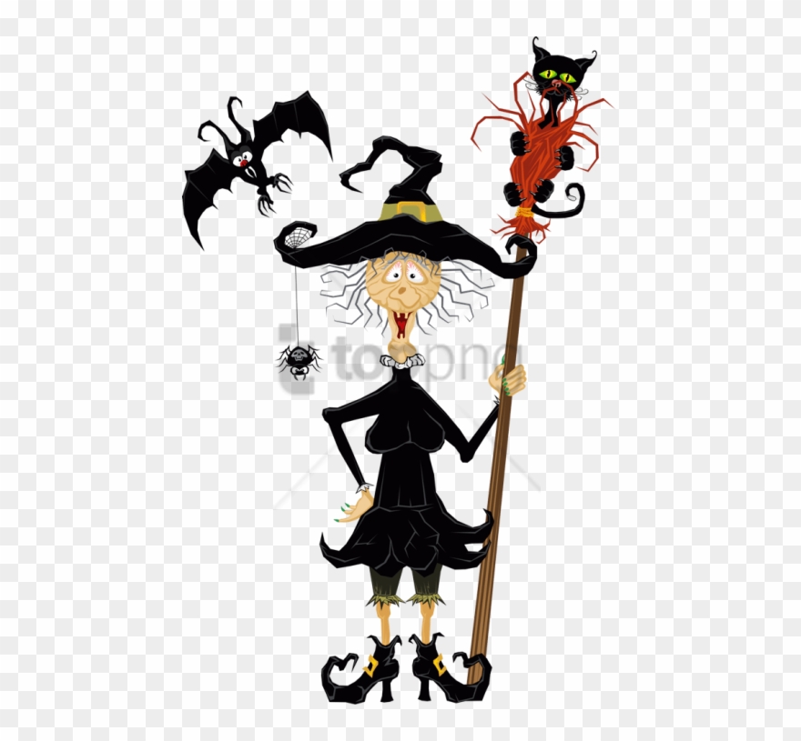 Free Png Halloween Funny Witch Png Image With Transparent Clipart