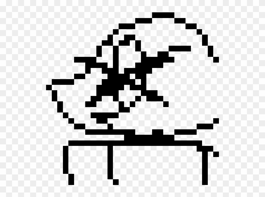 Asriel Pixel Art Grid Clipart
