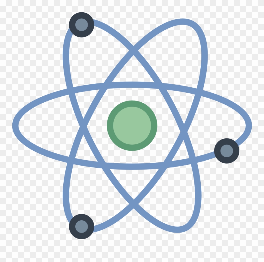 The Icon Depicts Three Circular Objects Orbiting A - Svg React Native Logo Clipart