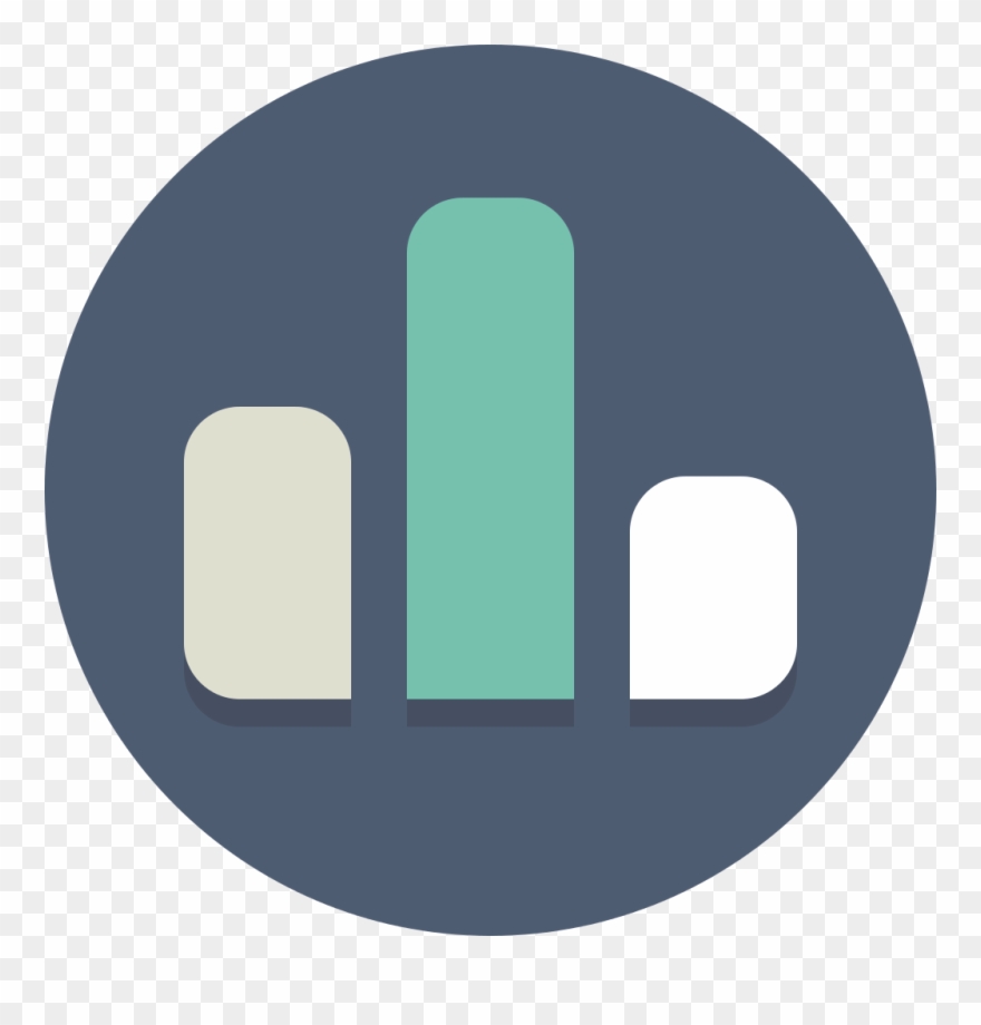 Circle Icons Bar Chart - Bar Chart Icon Png Clipart