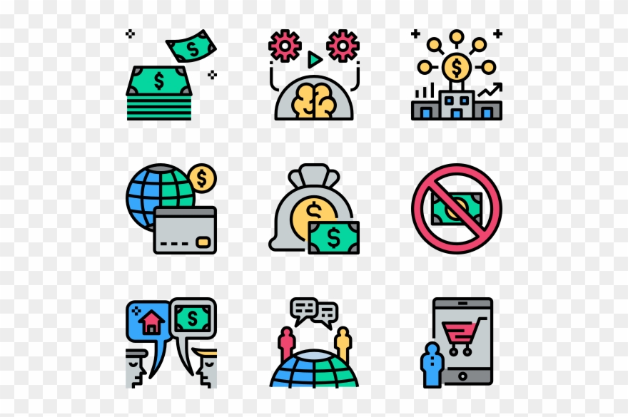 Cashless Society - Web Design Icon Clipart
