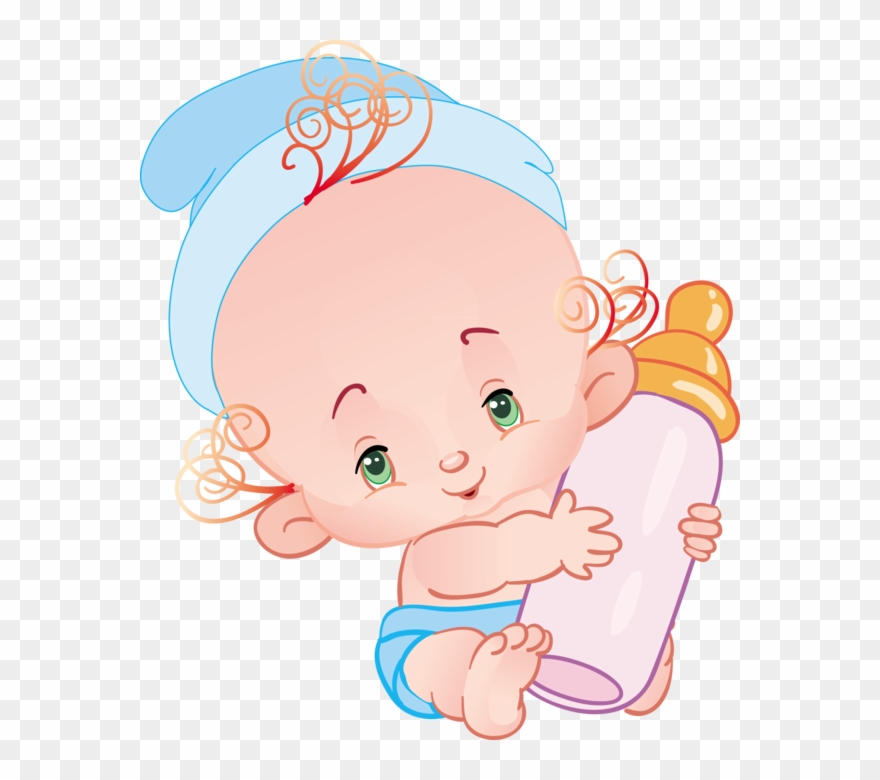 Infant Clipart Blonde Baby - Cute Baby Cartoon - Png Download