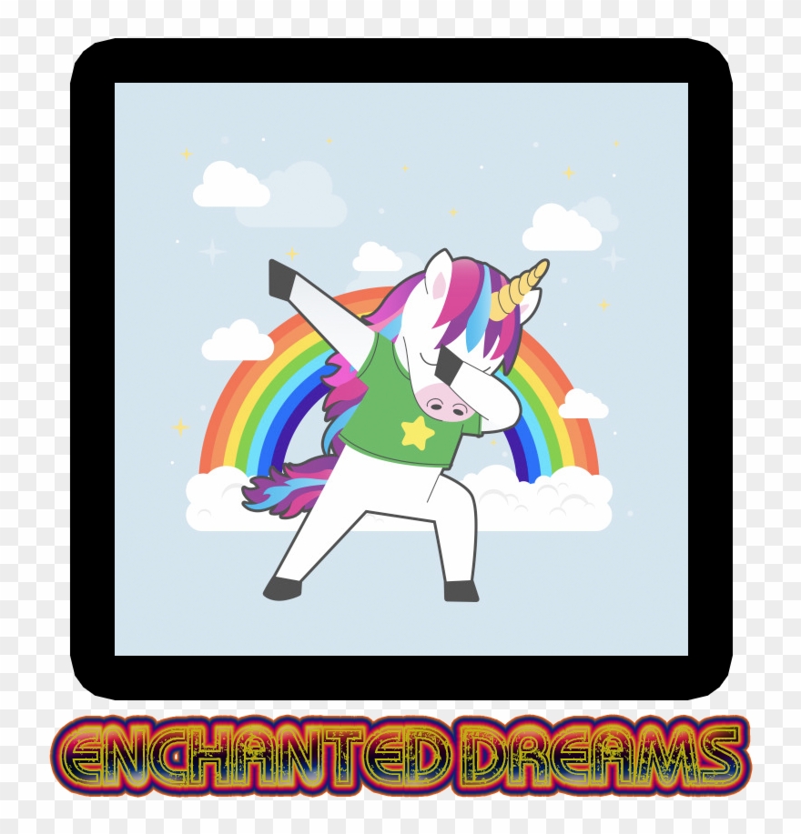 Magical Party - Rainbow Unicorn Dab Clipart