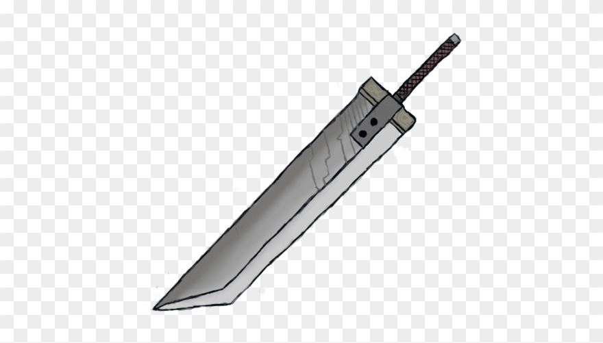 Cloud Buster Sword Png - Rifle Clipart