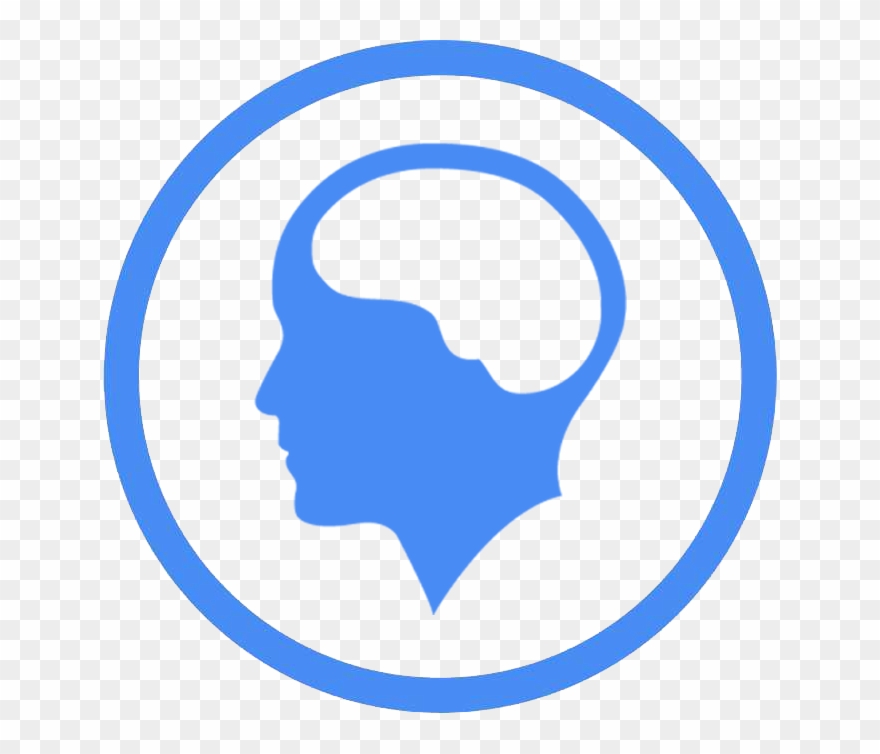 Neurosurgery - Head With Brain Silhouette Clipart