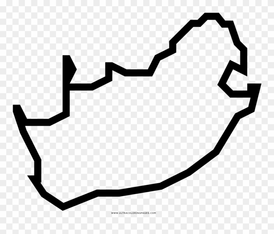 South Africa Coloring Page Clipart