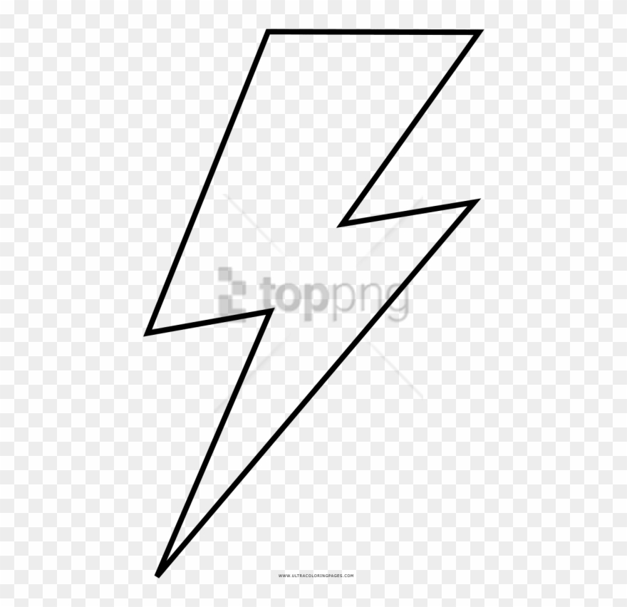 Png Lightning Bolt - Line Art Clipart