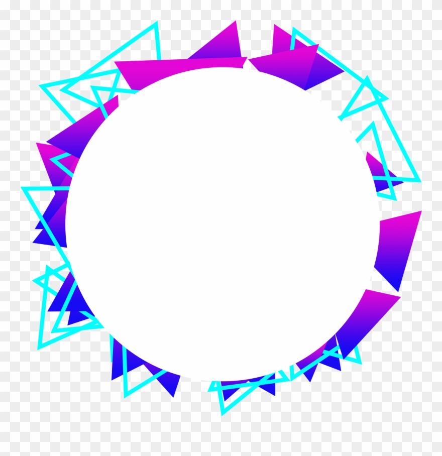 Blue Violet Gradient Decorative Commercial Minimalist - Circle Clipart