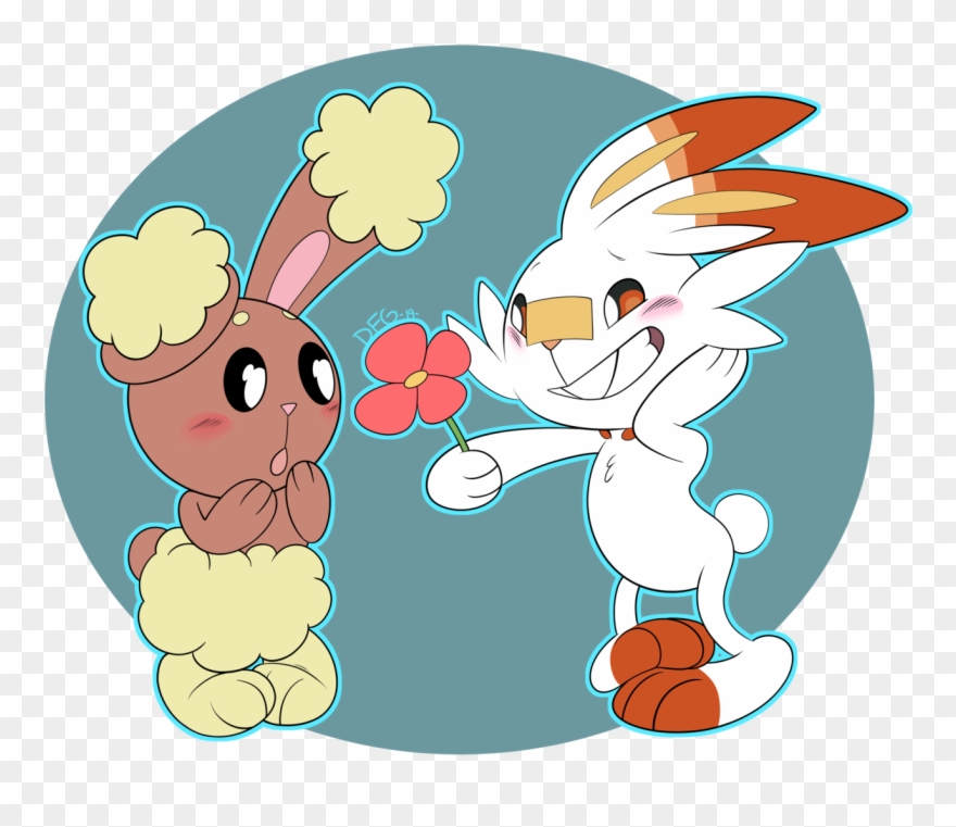 Cartoon Clip Art Illustration - Scorbunny Cute - Png Download