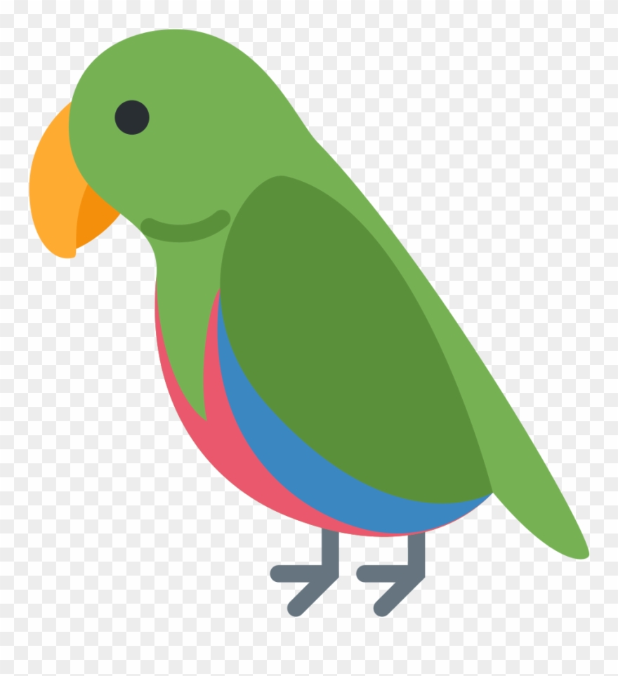 Download File Twemoji2 1f99c Svg Parrot Emoji Clipart (4136147