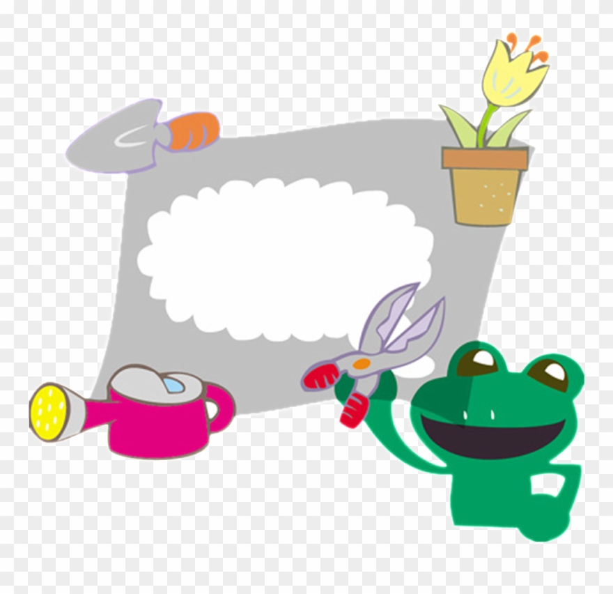 Frog Borders - Cartoon Clipart