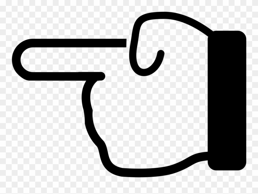 Hand Finger Pointing To Left Comments - Flecha Señalando Ala Izquierda Clipart