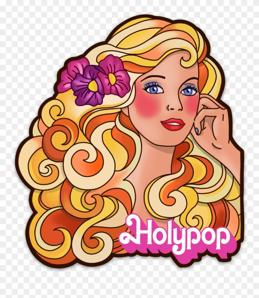 Stickers "barbie - Illustration Clipart