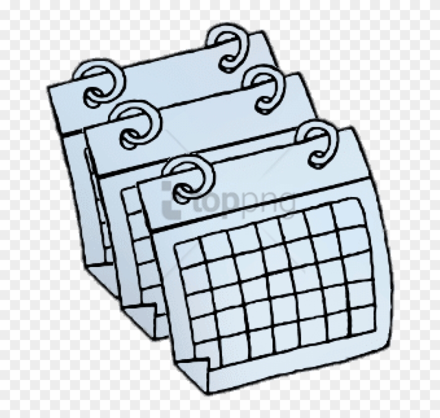 Free Png Calendars Png Image With Transparent Background - Calendar Drawing Easy Clipart