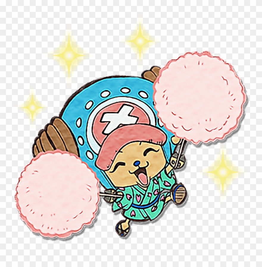 #onepiece #chopper #cute #summer #happy #colorful - One Piece Sticker Png Clipart