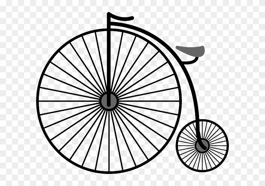 Big Ferris Wheel Transparent Background - Penny Farthing Bike Cartoon Clipart