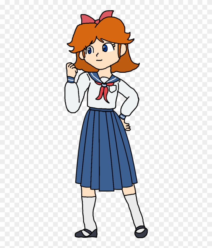 Shiba Koen Junior High School Uniform By Katlime - Costume Clipart