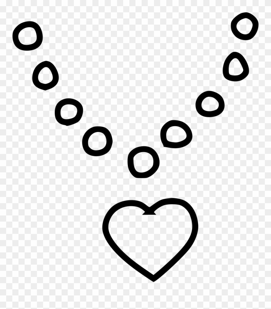 Necklace Svg Diamond - Heart Clipart