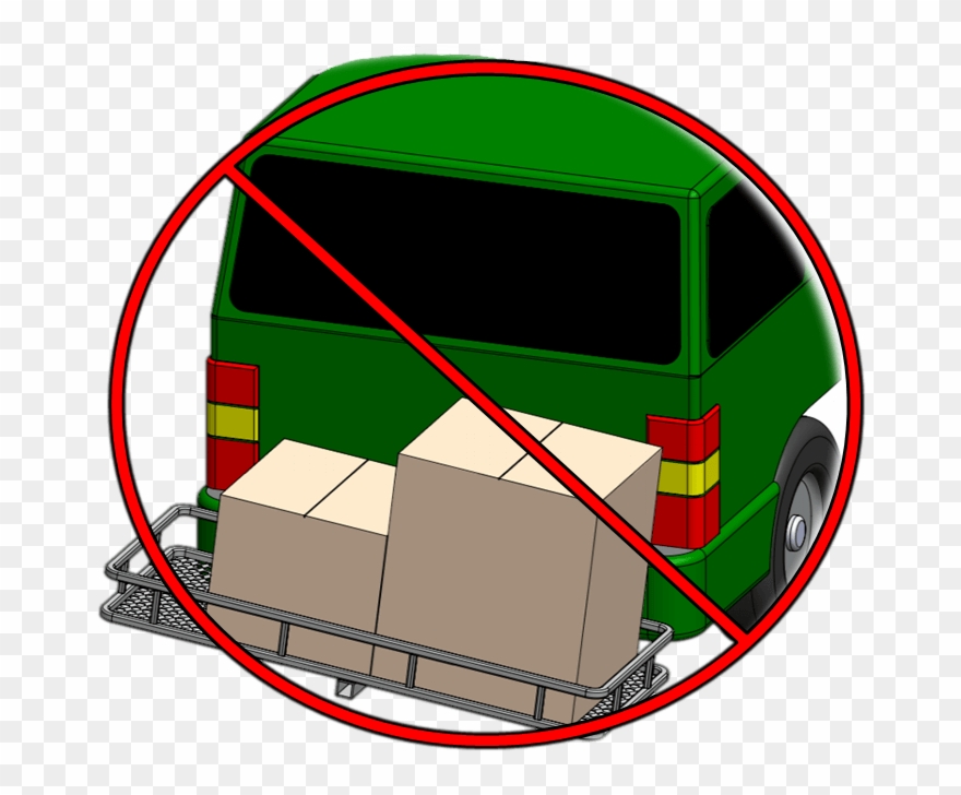 Crossed Out Transparent - Compact Van Clipart