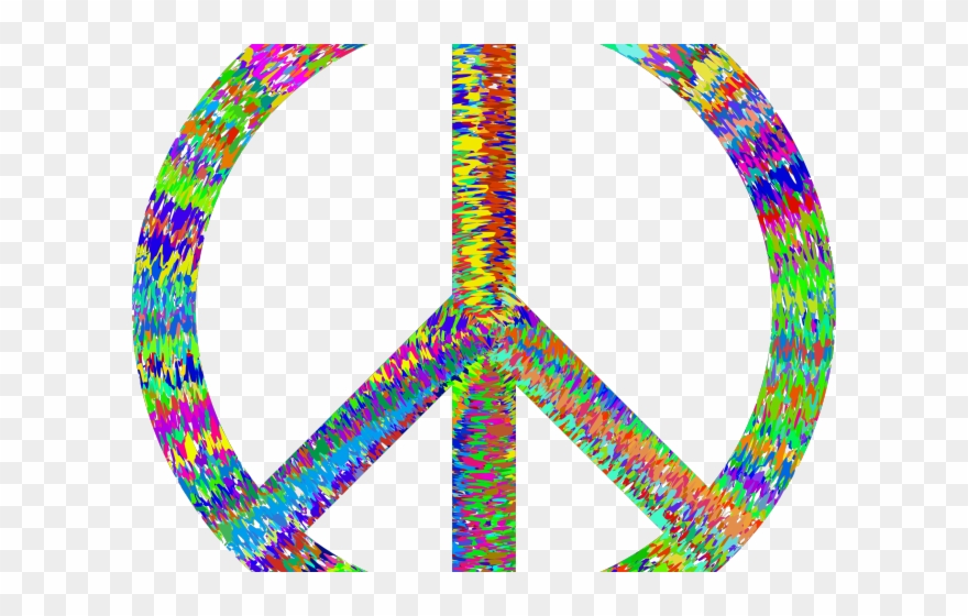 Peace Symbol Clipart Groovy - Peace Symbols - Png Download