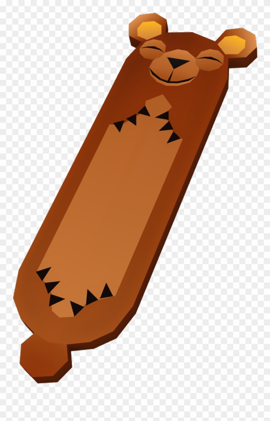 Teddy In Its Original Form - Skateboarding Clipart