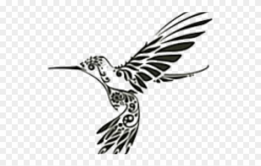 Tattoos Clipart Hummingbird - Aztec Hummingbird Tattoo - Png Download