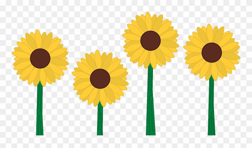 April Showers Bring May Flowers - Sunflower Clipart