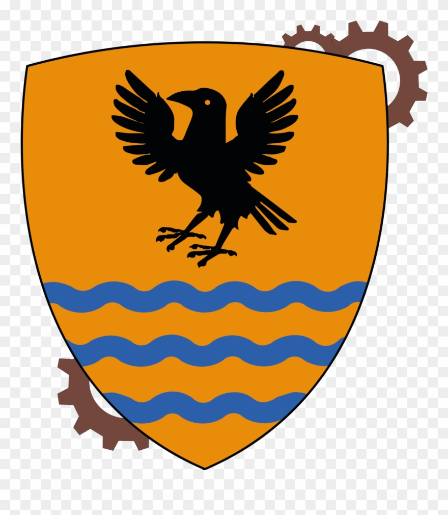 Caer Dunbar - Raven Heraldry Png Clipart