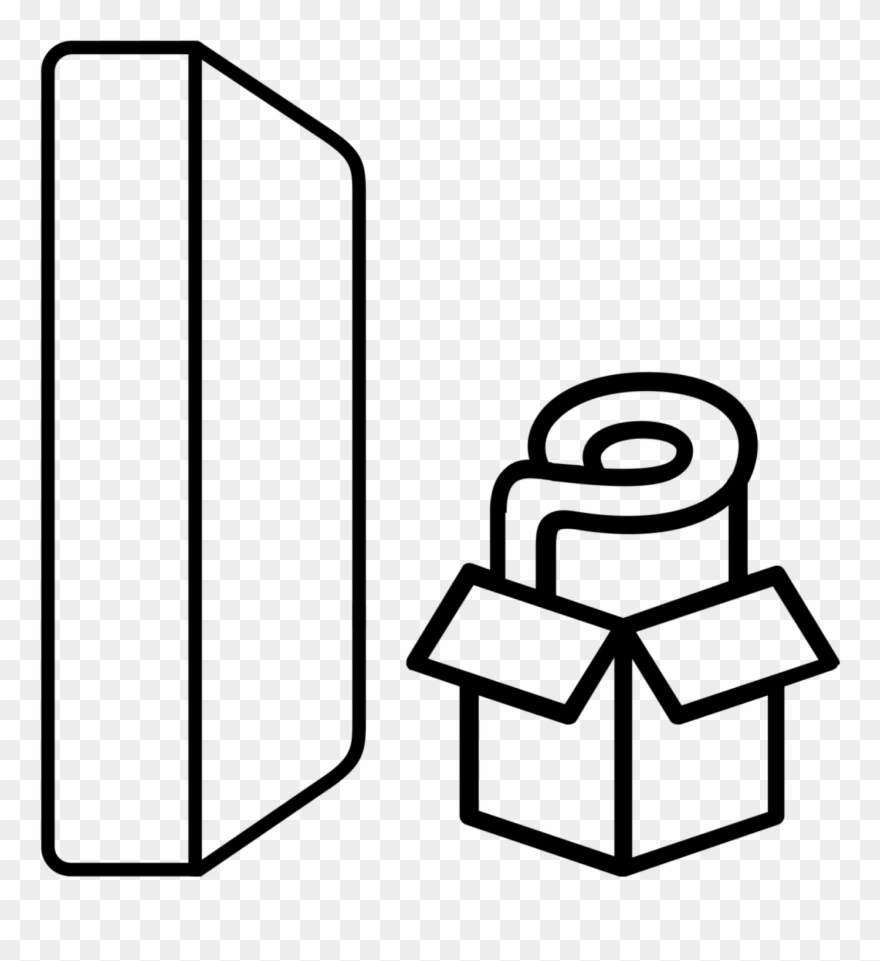 80% Higher Compression - Line Art Open Box Clipart