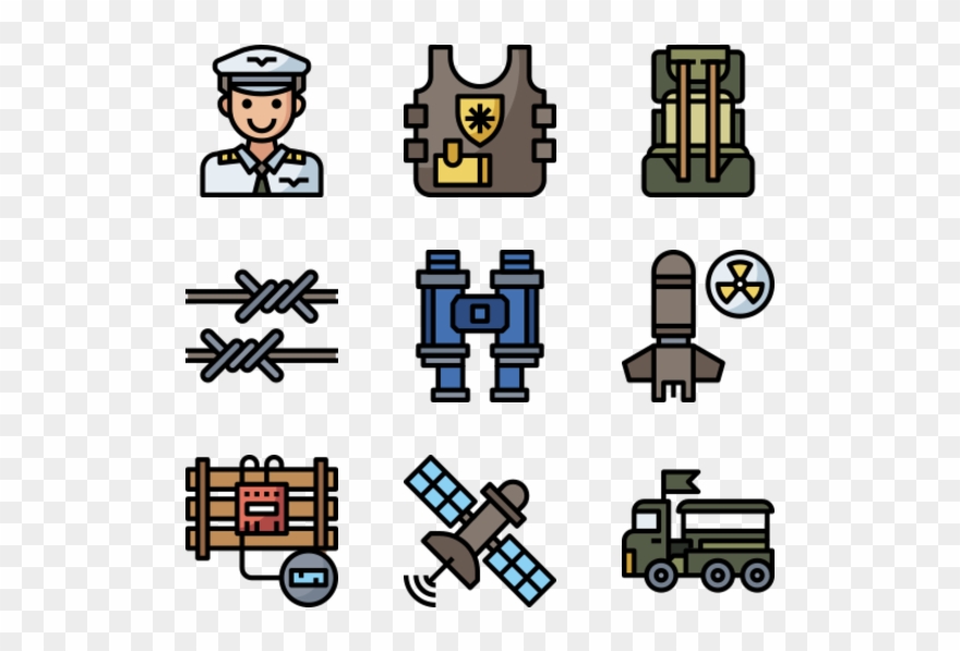 Military Element - Working Group Vector Icon Clipart