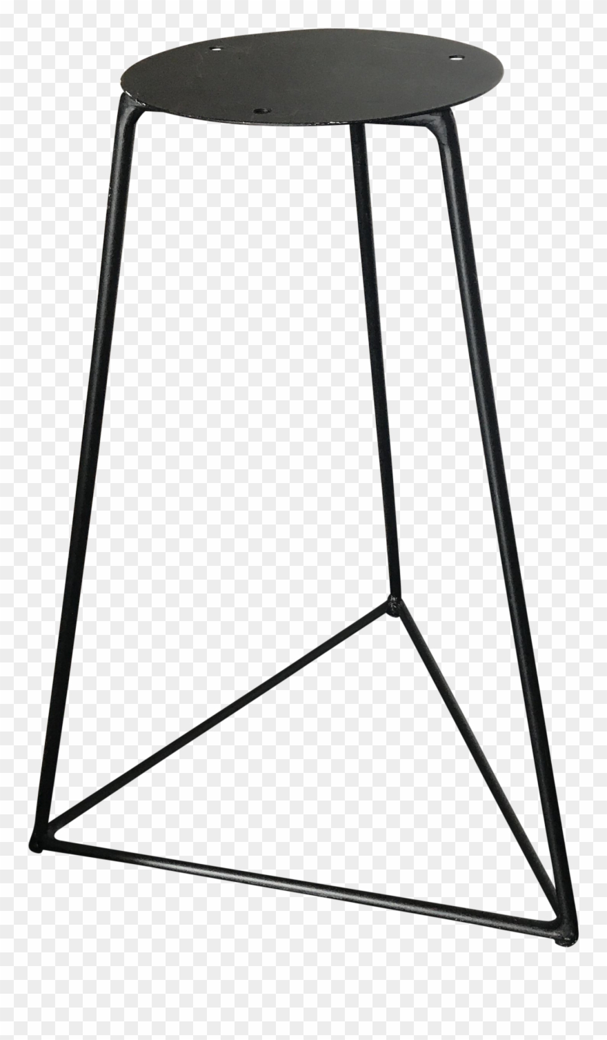 Triangular Minimal Pyramid Pedestal On Chairish - Bar Stool Clipart