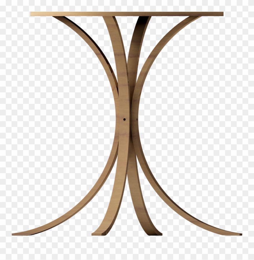 Fornbro Pedestal Table - End Table Clipart