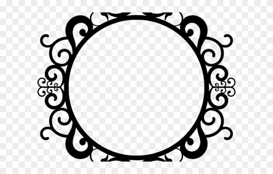 Wedding Clipart Brunch - Round Frame Vintage Png Transparent Png