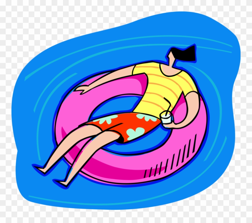 Swimming Clipart Inner Tube - Png Download