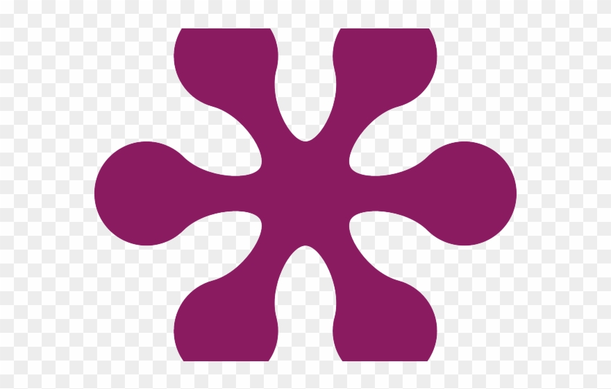 Pink Flower Clipart Groovy Flower - Png Download