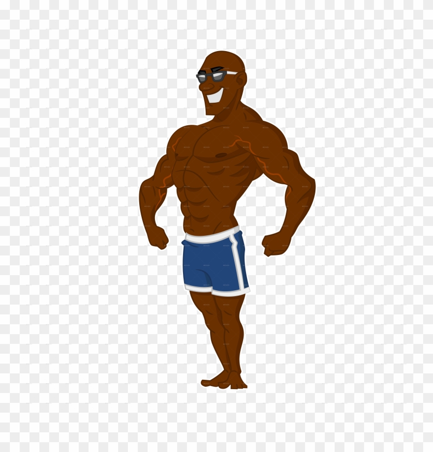 Bodybuilding Clipart Animation - Png Download