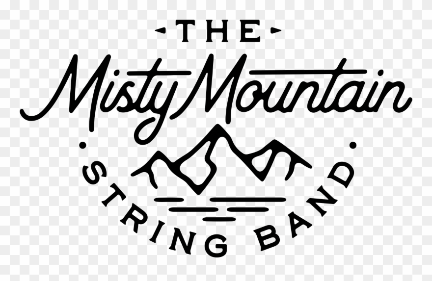 Drawing Mist Misty Mountain - Calligraphy Clipart