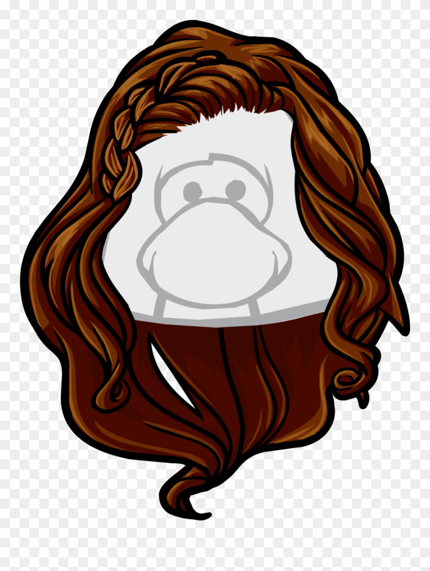 Club Penguin The Right , Png Download - Club Penguin Brown Hair Clipart