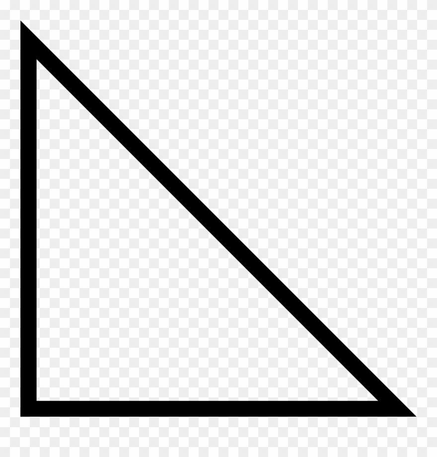 2000 X 2000 10 0 - Right Angled Triangle Shape Clipart