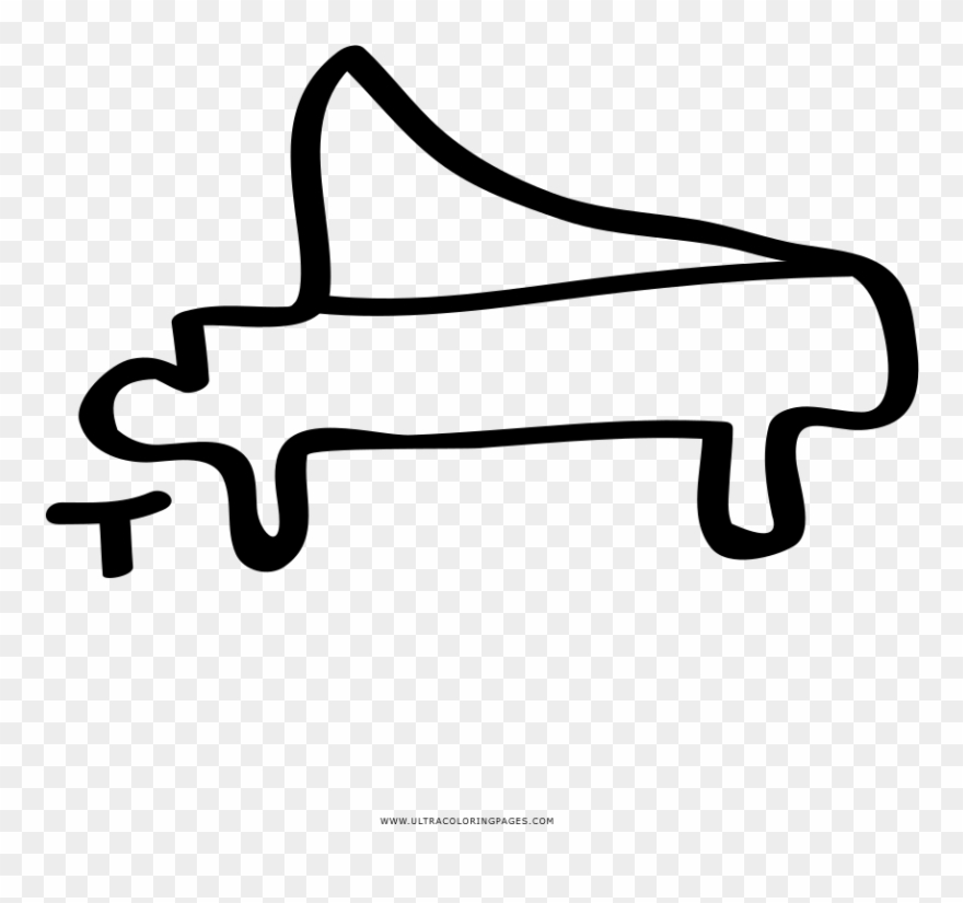 Piano Coloring Page Clipart