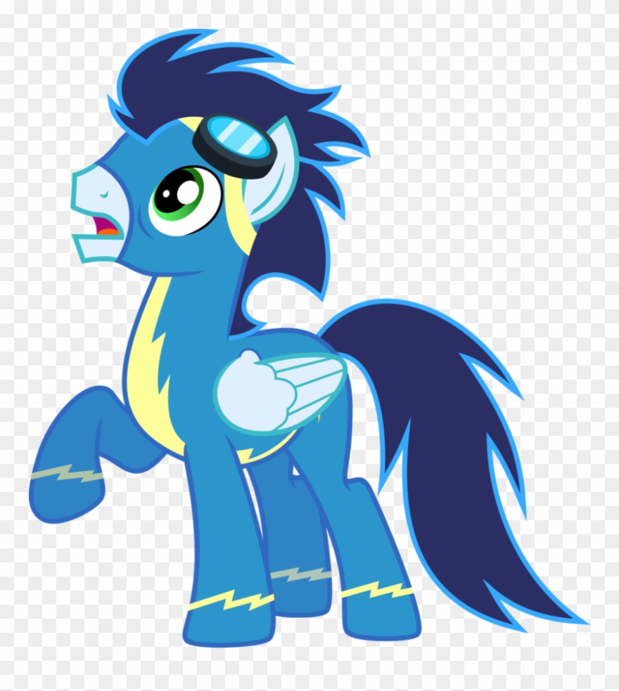 Shocked Soarin' By Chainchomp2 - Mlp Soarin Wonderbolt Clipart