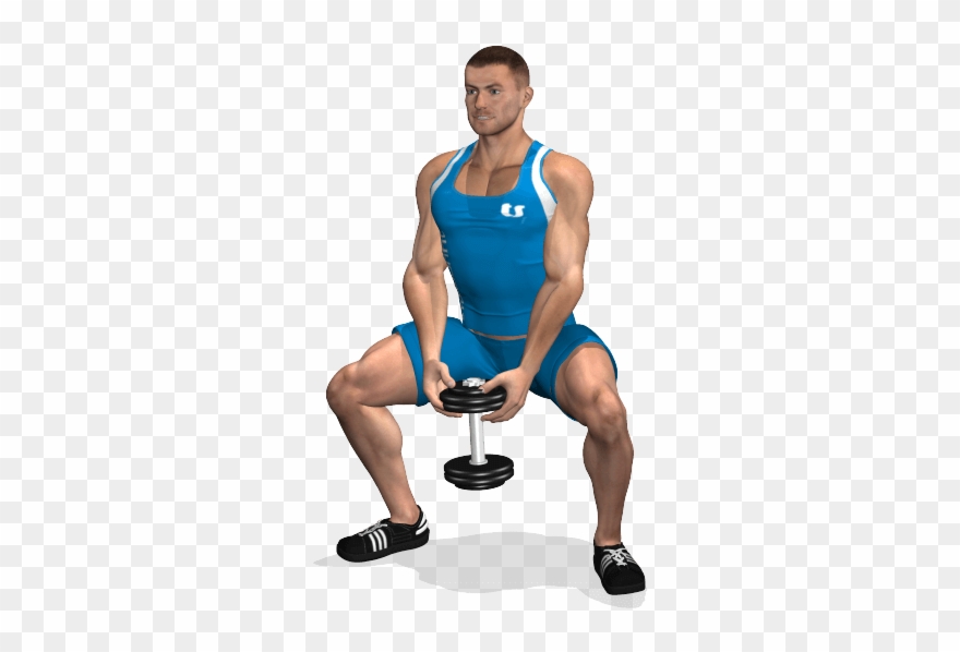 Sumo Squat Con Manubrio Clipart