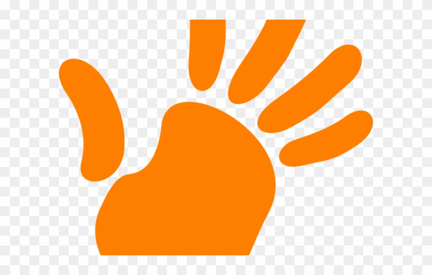 Handprint Clipart Right - Hand High Five Png Transparent Png