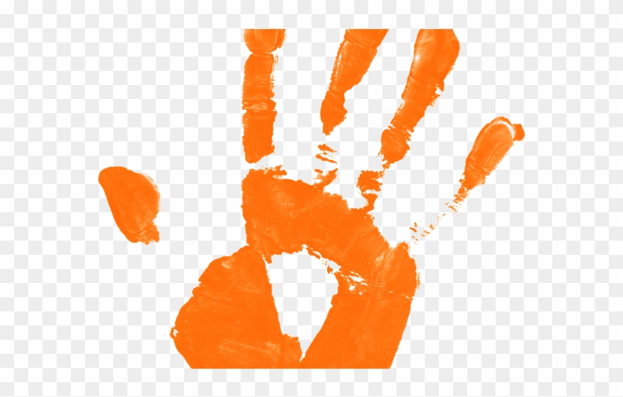 Handprint Clipart Little Hand - Hand Print Kids - Png Download