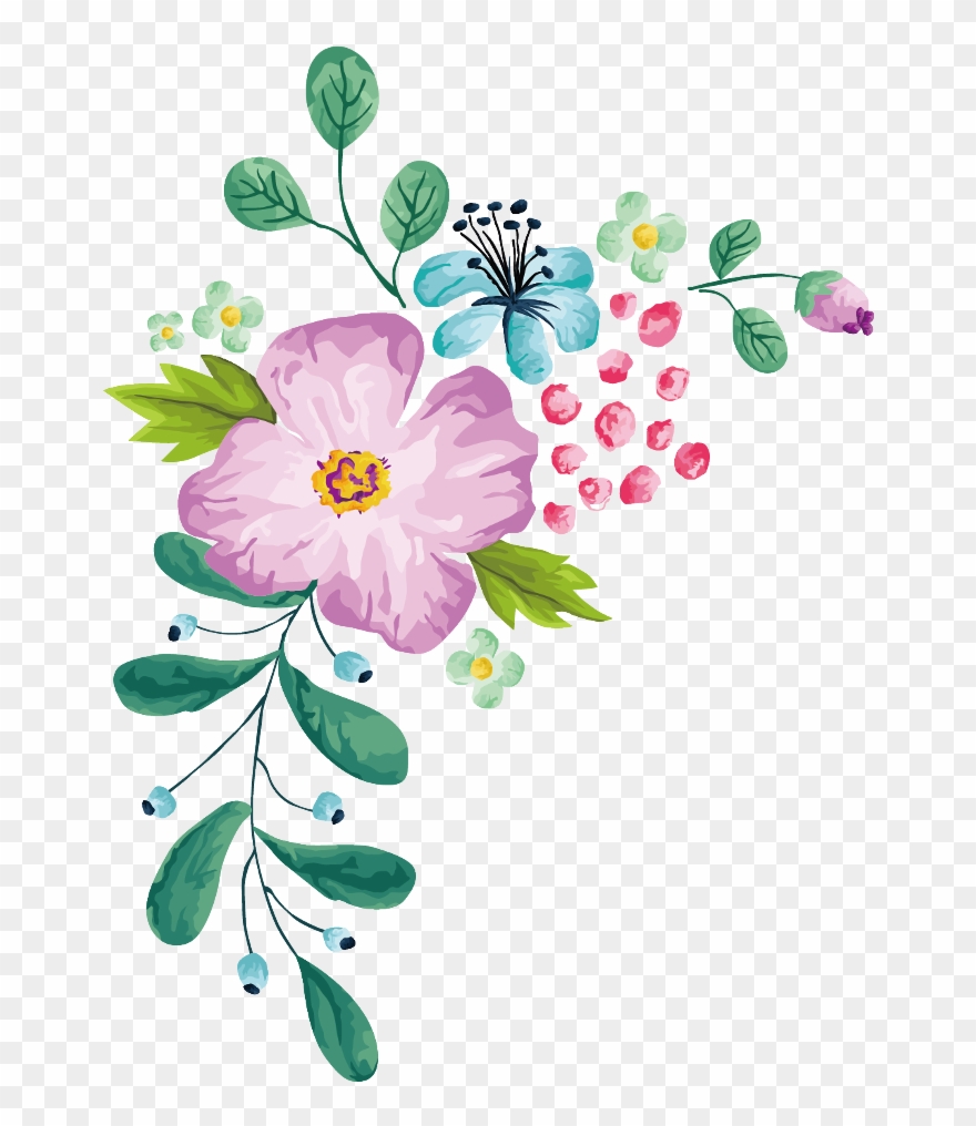 Bloom Flower Border Flowers White Bouquet Multiple - Dara Dress Wanoja Clipart