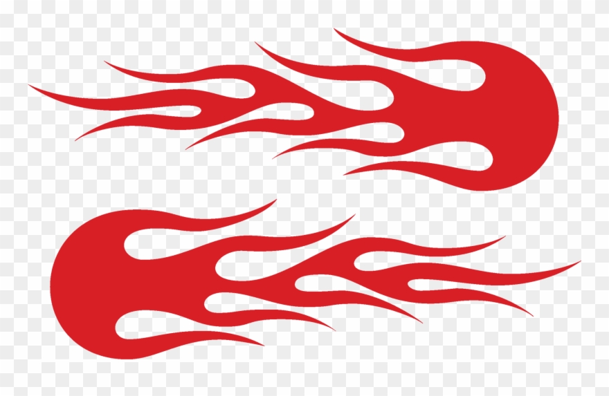 Flames Vinyl Graphic Decal Sticker - Illustration Clipart