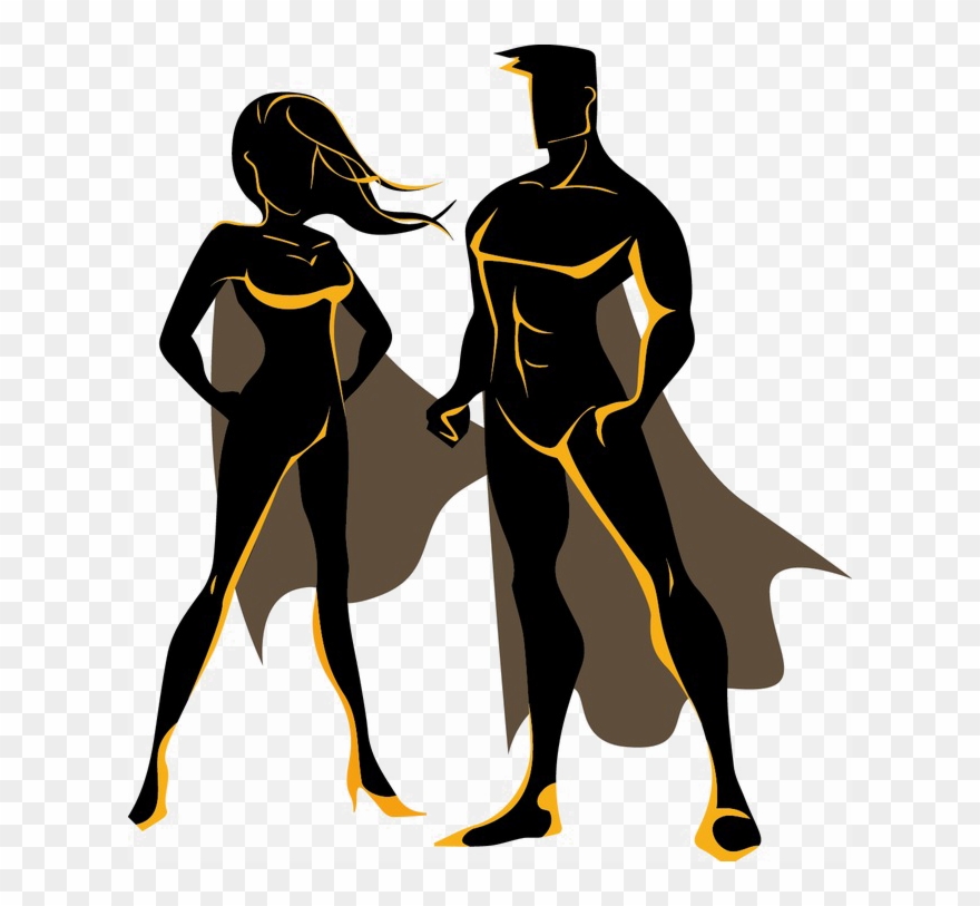 Superhero Image Background Arts - Superhero Mom And Dad Clipart